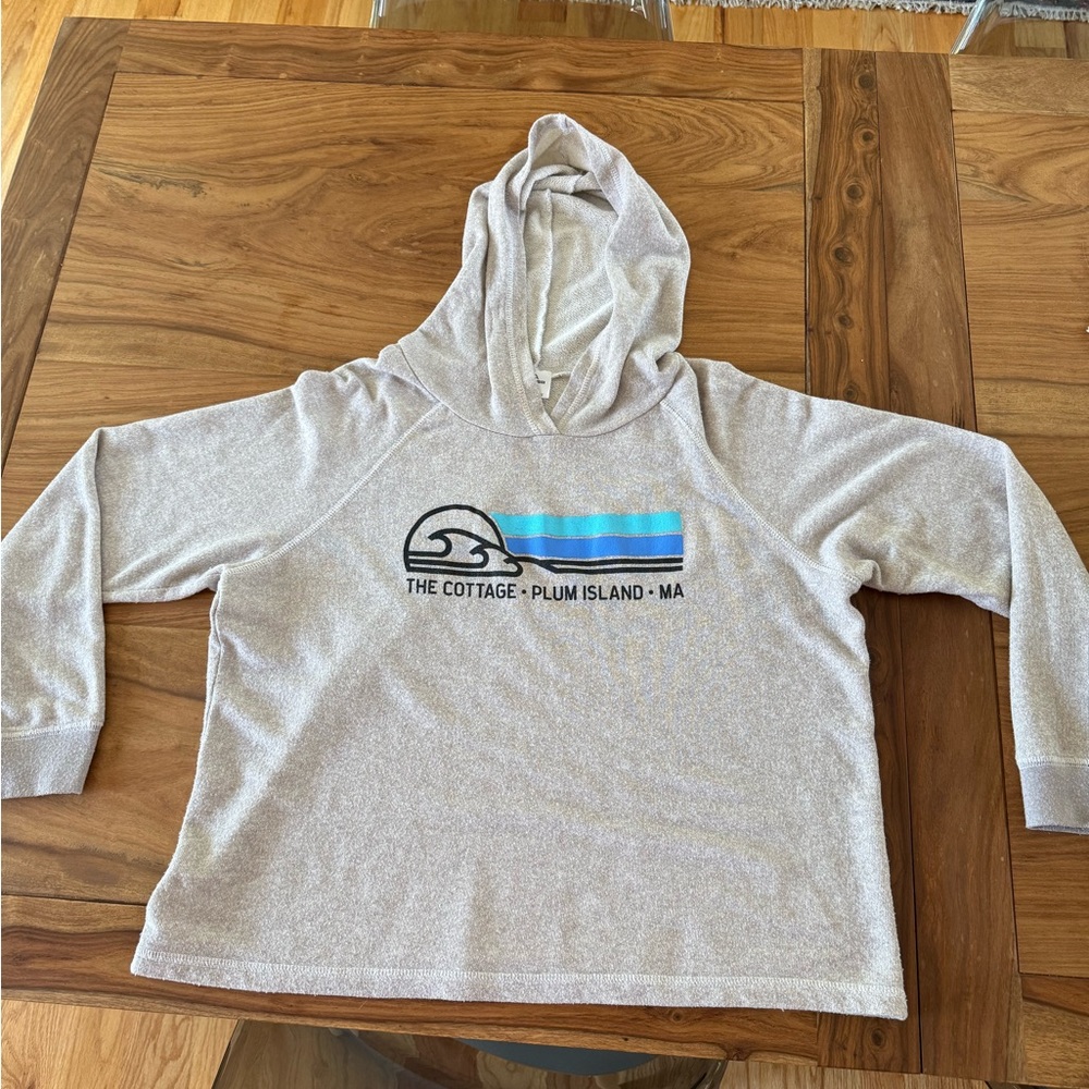 Women's Beige Hoodie from Plum Island, MA